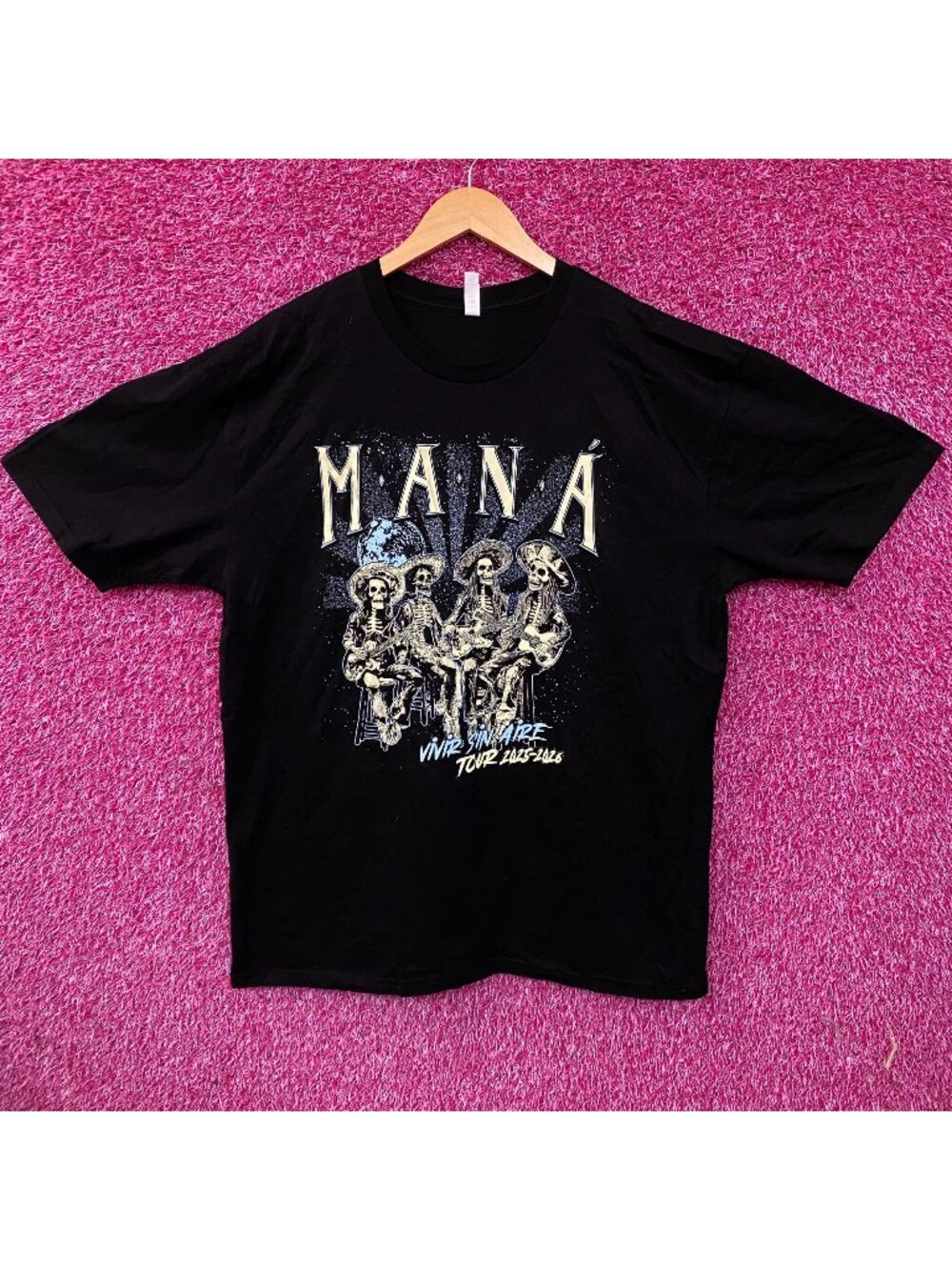 Maná "Vivir Sin Aire" Tour Graphic T-Shirt XL